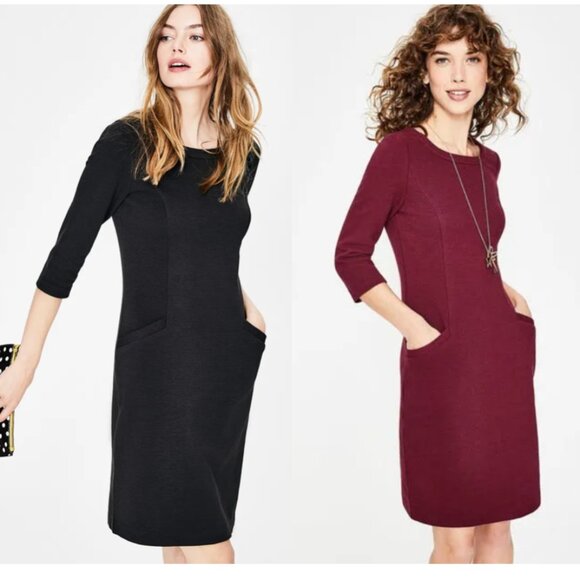 Boden Ribbed Ottoman Shift Dress sz8L - Picture 3 of 14